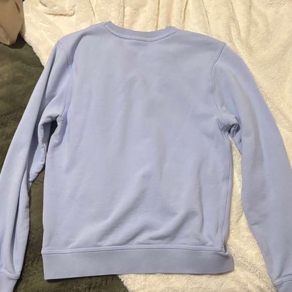 Nike Light Blue Pullover Sweatshirt with White Swoosh - Picture 3 of 3